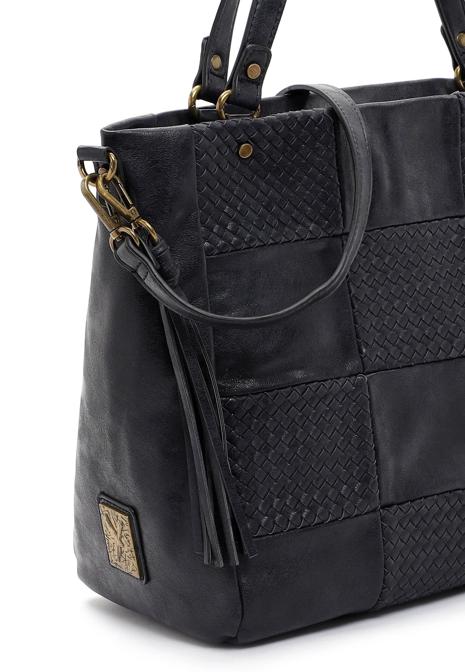SURI FREY Bly Shopper Umhängetasche Blue Patchwork