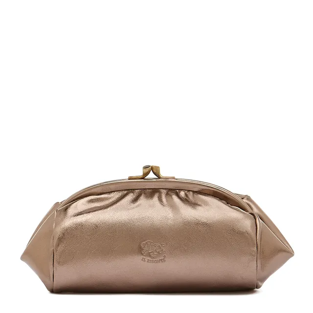 Il Bisonte Beautycase Bronze Metallicleder Damen