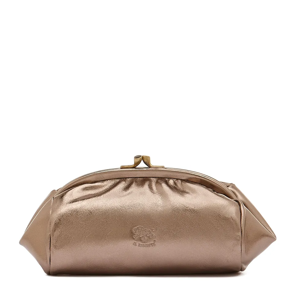 Il Bisonte Beautycase Bronze Metallicleder Damen