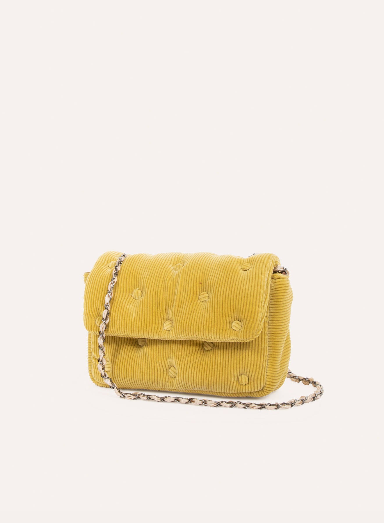 Maria la Rosa Padded Mini Bag SH224 Umhängetasche Weiß gesteppt
