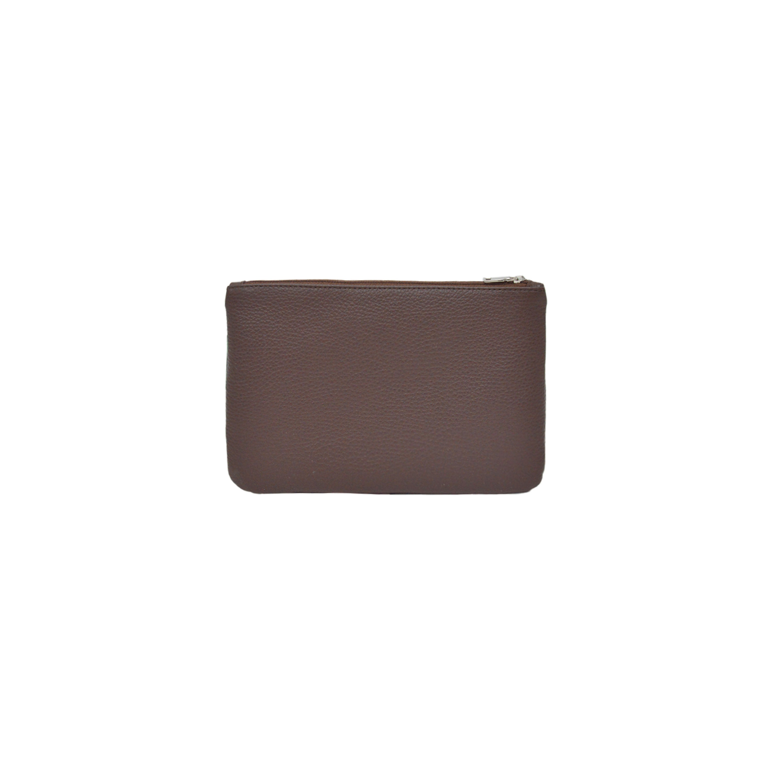 Lamarthe Prestige Clutch Leder Braun 23 cm Reiverschluss