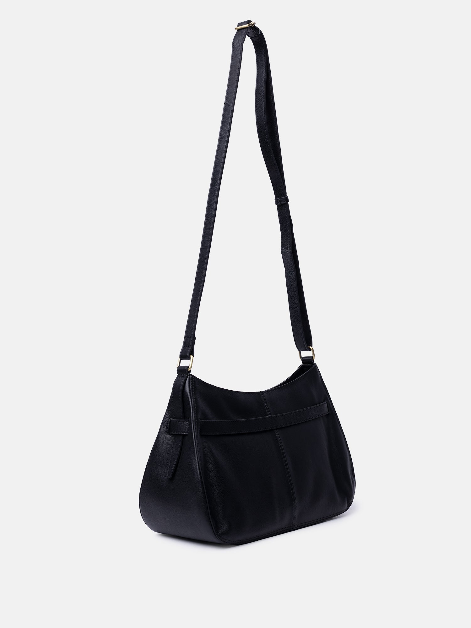 RE:DESIGNED Sif Big Umhängetasche Schwarz Grain