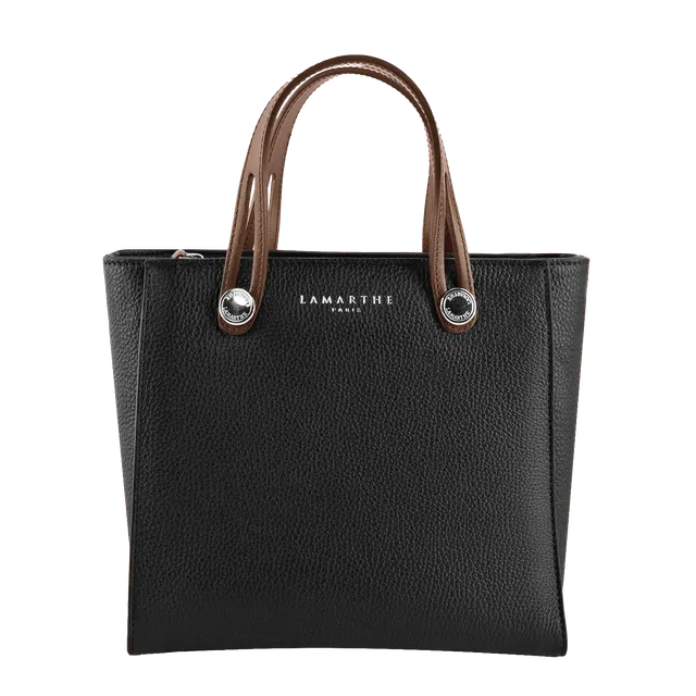 Lamarthe Fidèle Handtasche Schwarz Vollleder