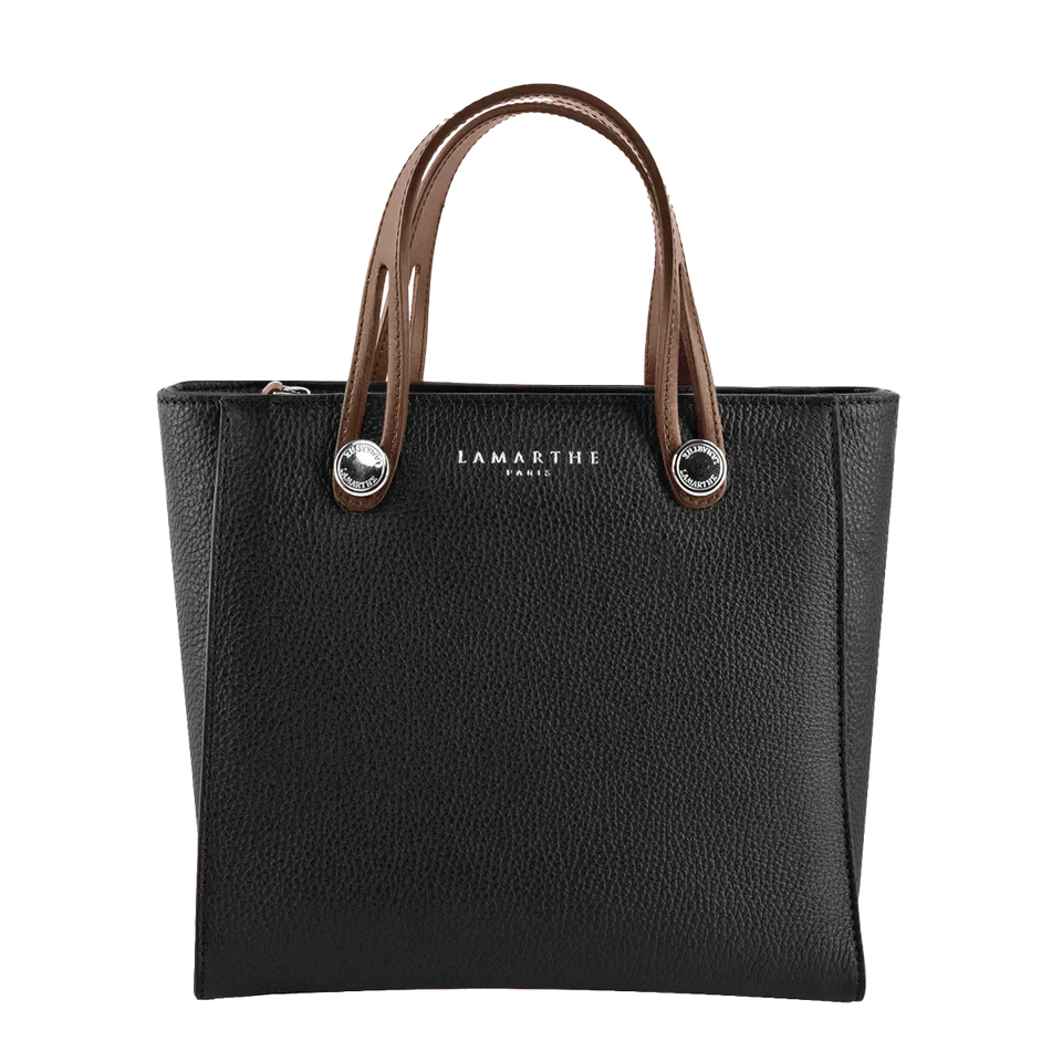 Lamarthe Fidèle Handtasche Schwarz Vollleder