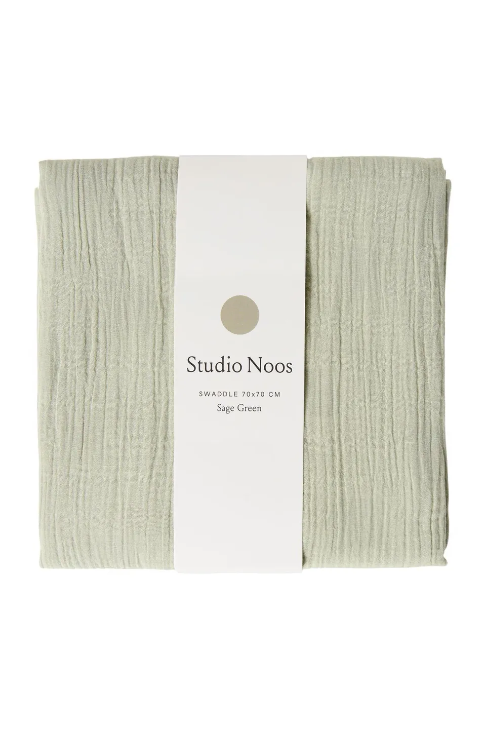 Studio Noos Swaddle Uni Medium Mulltuch Grün