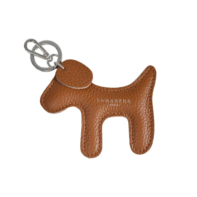 Lamarthe Cupidon Schlüsselanhänger Leder Cognac 10,5 cm