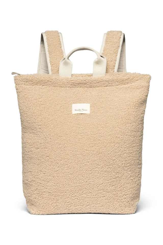 Studio Noos Teddy Rucksack Ecru Erwachsene