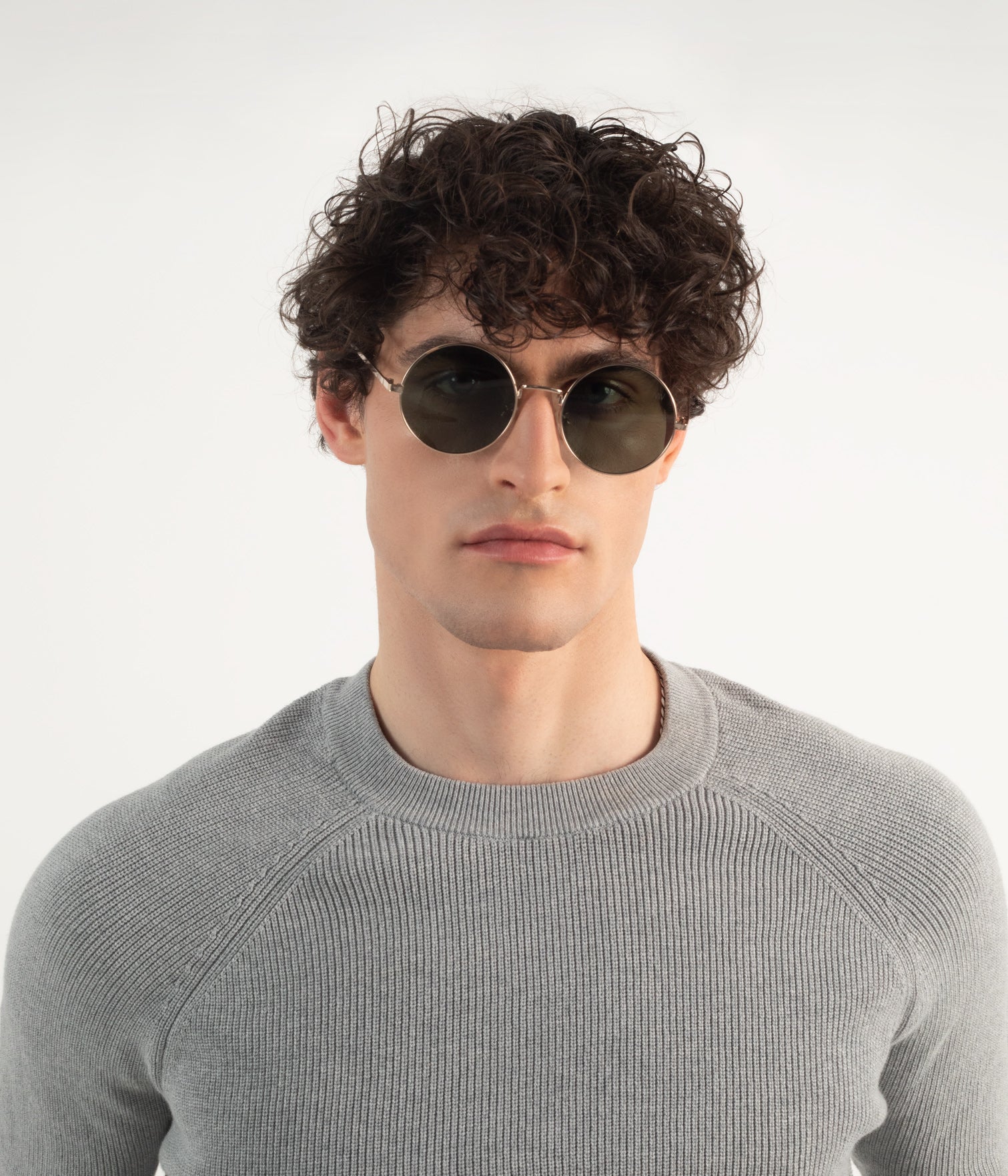 Matt & Nat Cole Sonnenbrille rund polarisiert Schwarz