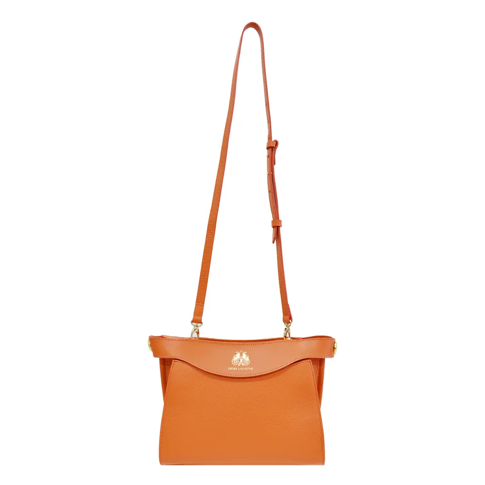 Lamarthe Heritage Umhängetasche Orange Rindsleder