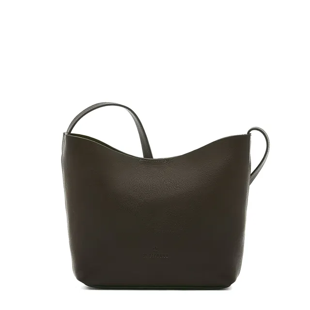 Il Bisonte Le Laudi Umhängetasche schwarz Vintage-Leder Damen