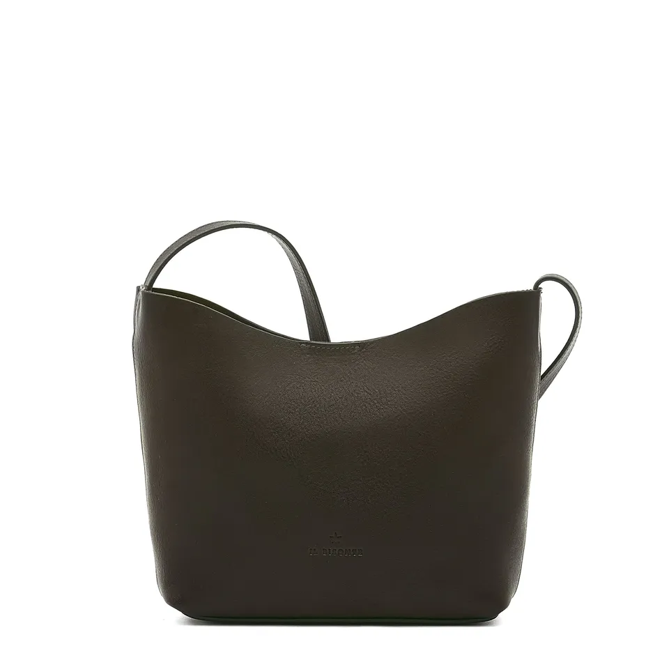 Il Bisonte Le Laudi Umhängetasche schwarz Vintage-Leder Damen
