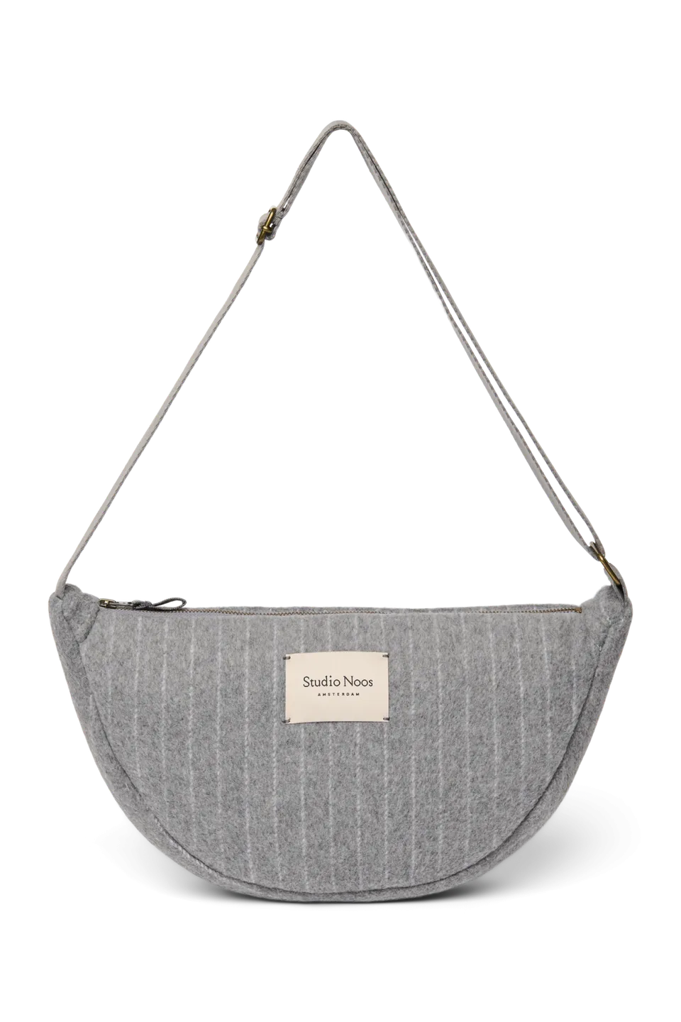 Studio Noos Flannel Chalkstripe Bauchtasche Hellgrau