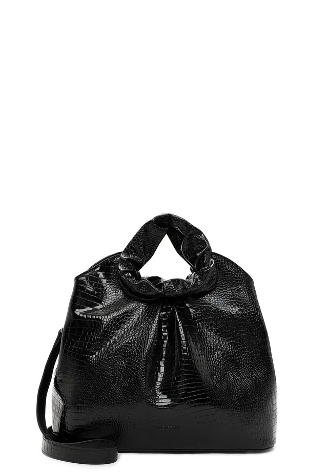SURI FREY TechBag Shopper Black-Kroko Kroko-Optik