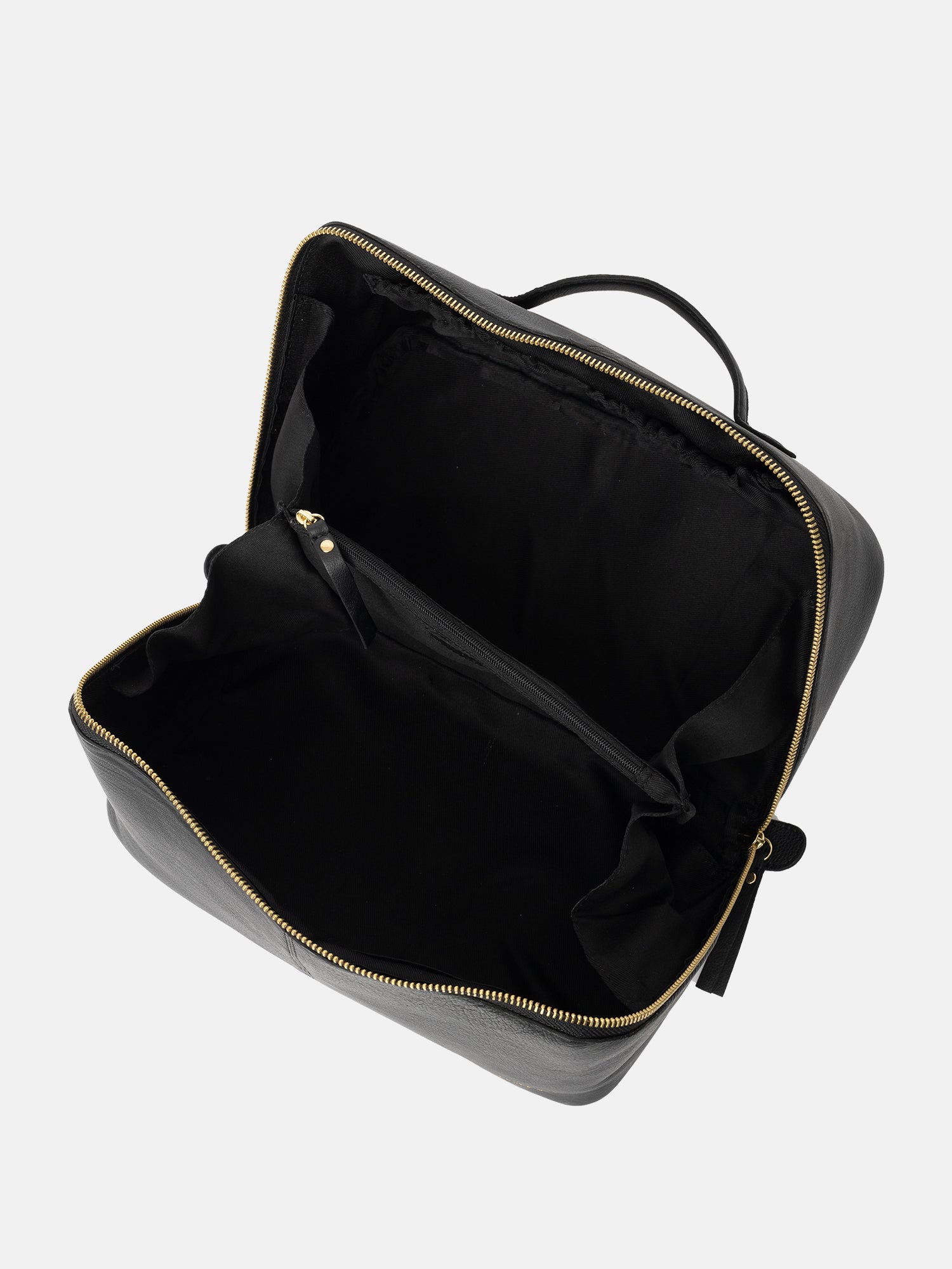 RE:DESIGNED Halima Big Kulturtasche Schwarz Vollleder