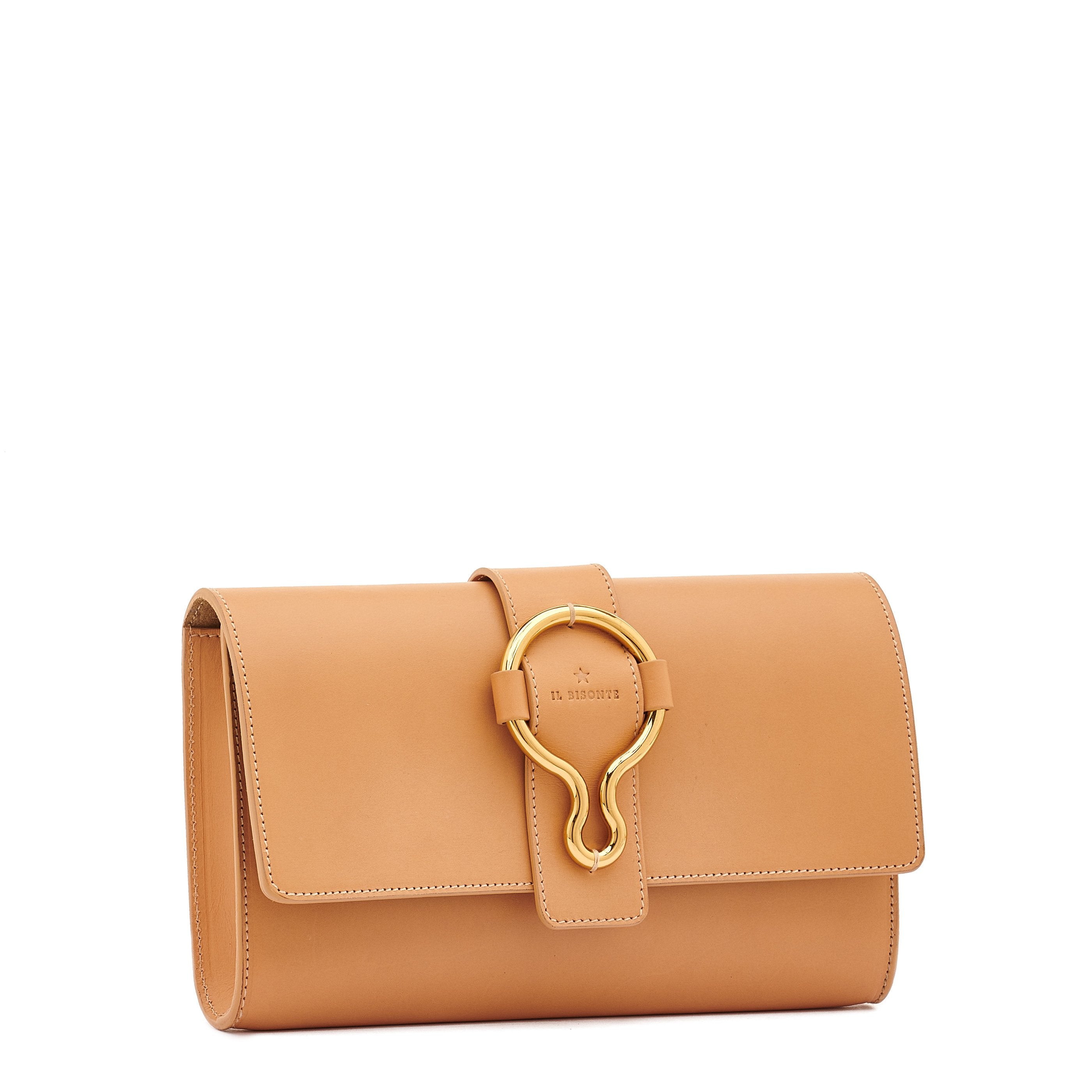 Il Bisonte Consuelo Clutch Vollleder Natur