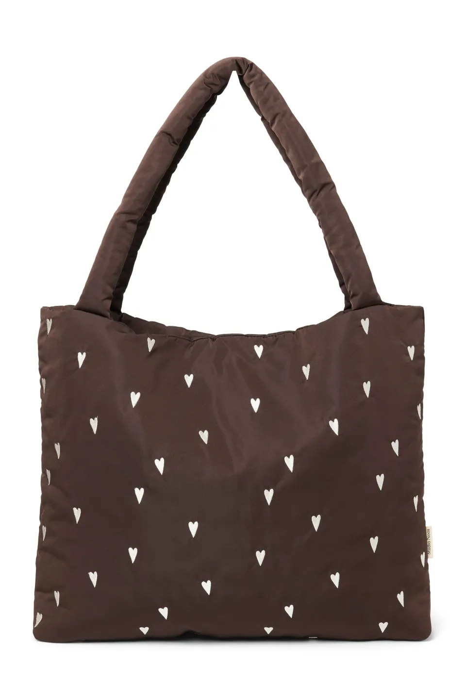 Studio Noos Puffy Mom Bag Wickeltasche Brown Hearts
