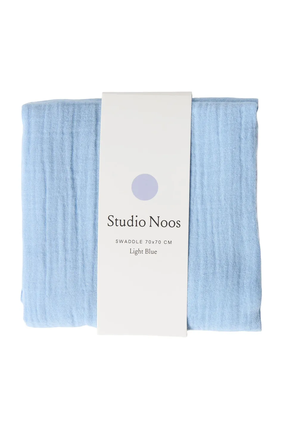 Studio Noos Swaddle Uni Medium Mulltuch Hellblau Baby