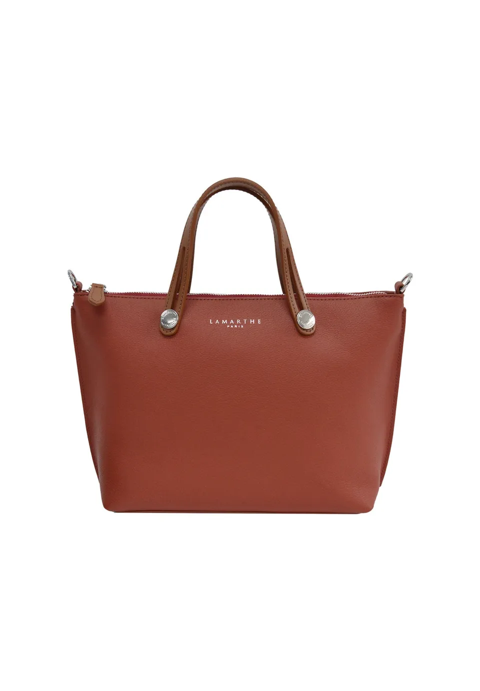 Lamarthe Fidèle Handtasche Kirschrot Rindsleder