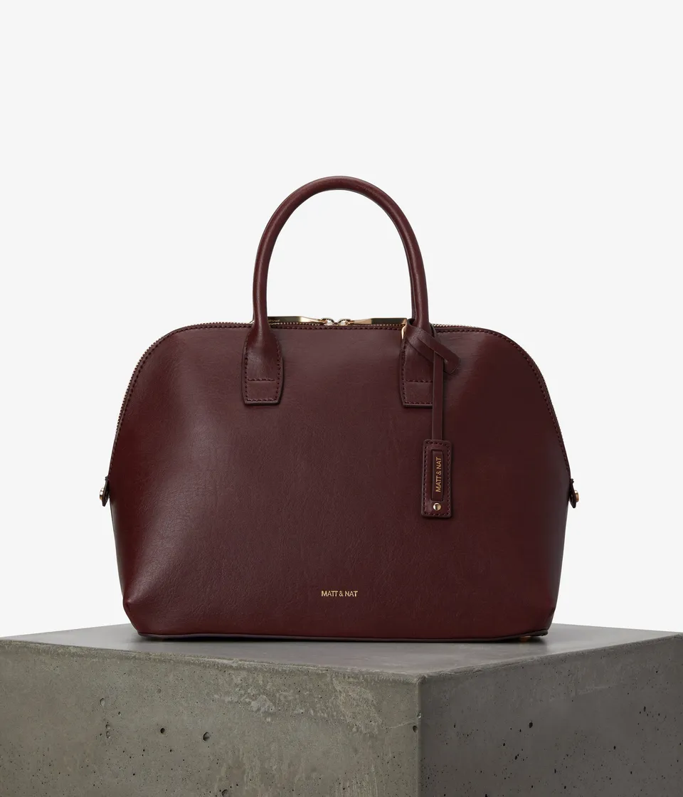 Matt & Nat Gessi Vintage Satchel Schwarz vegan