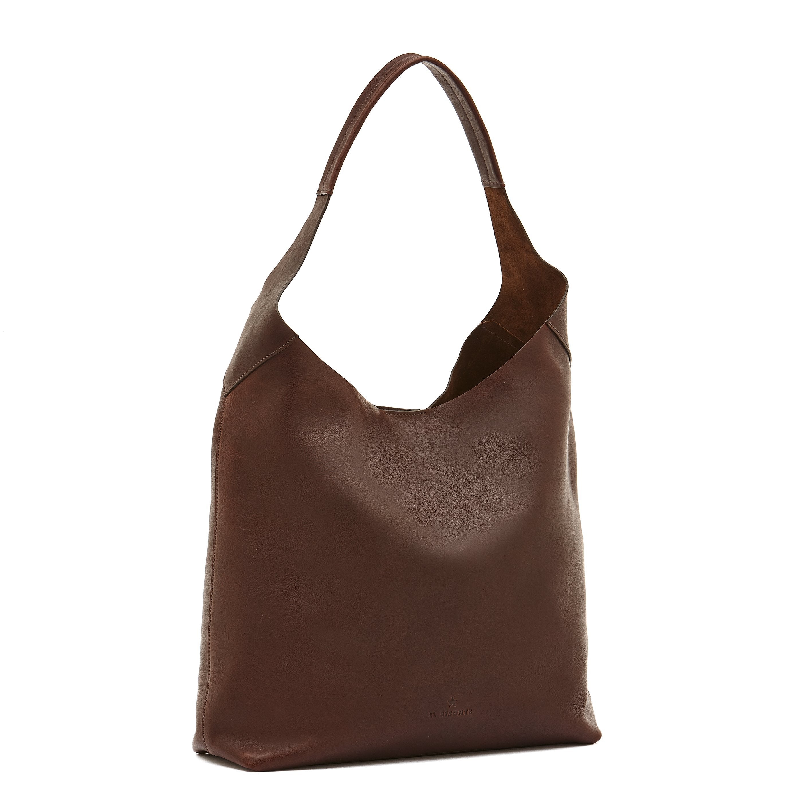 Il Bisonte Le Laudi Schultertasche Kaffee Vollleder