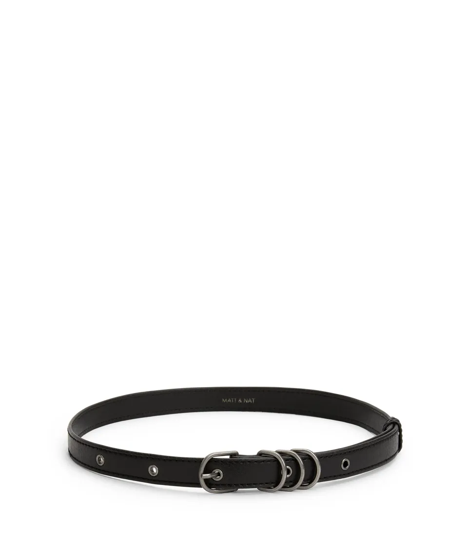 Matt & Nat Julep Purity Gürtel Schwarz schmal vegan