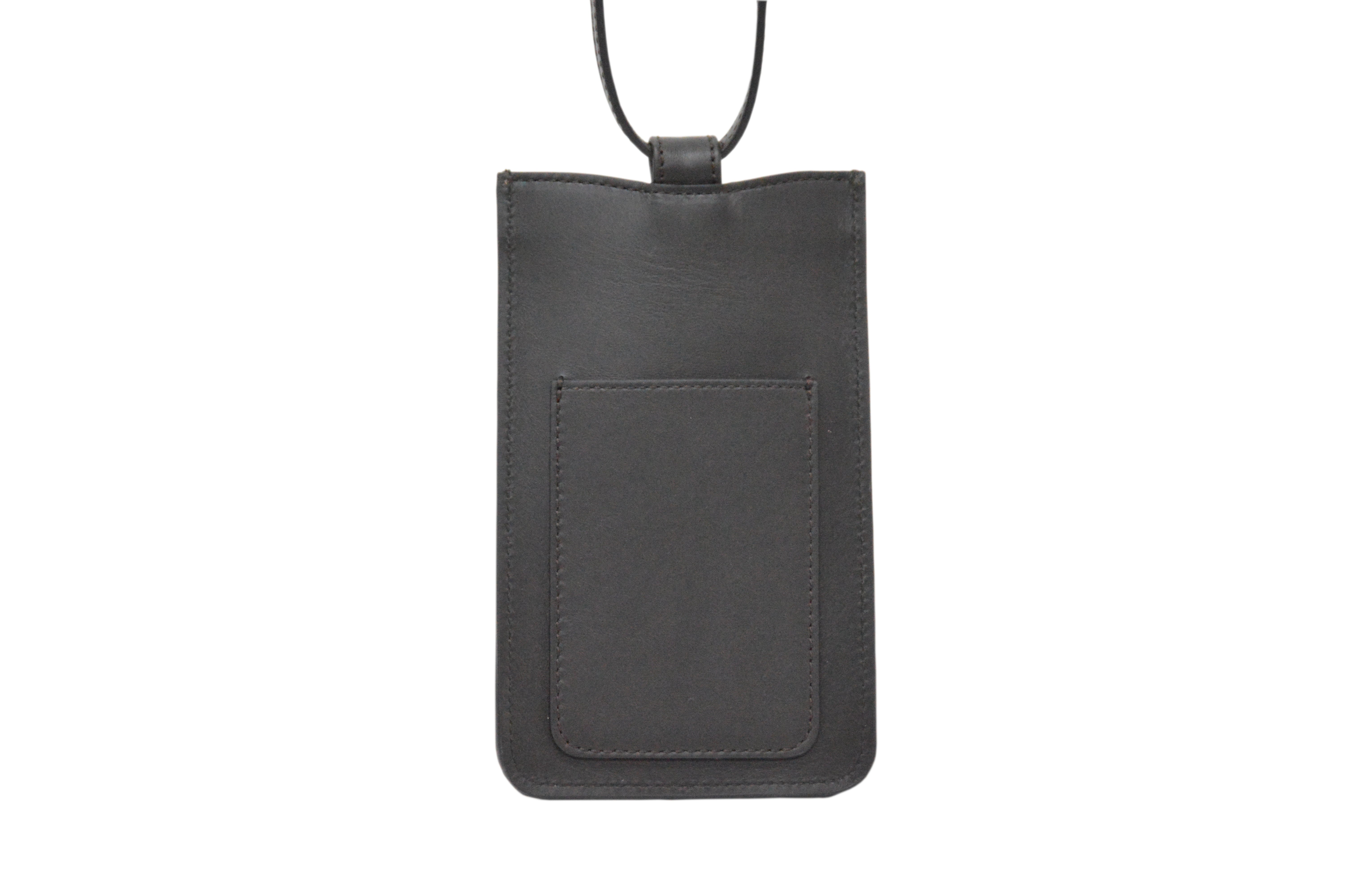 Lamarthe Ambre Handytasche Dunkelbraun Rindsleder