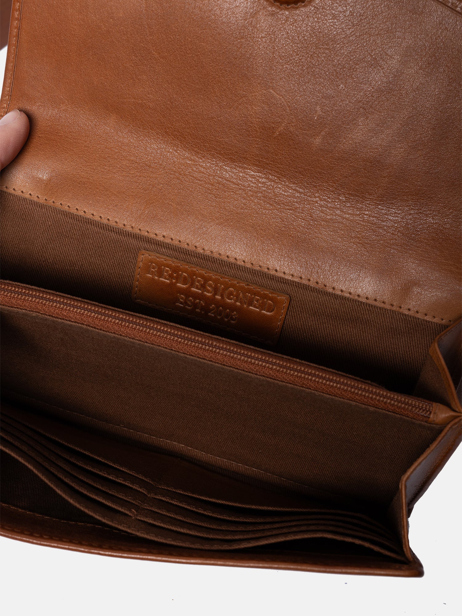 RE:DESIGNED Neo Gürteltasche Tan Vollleder
