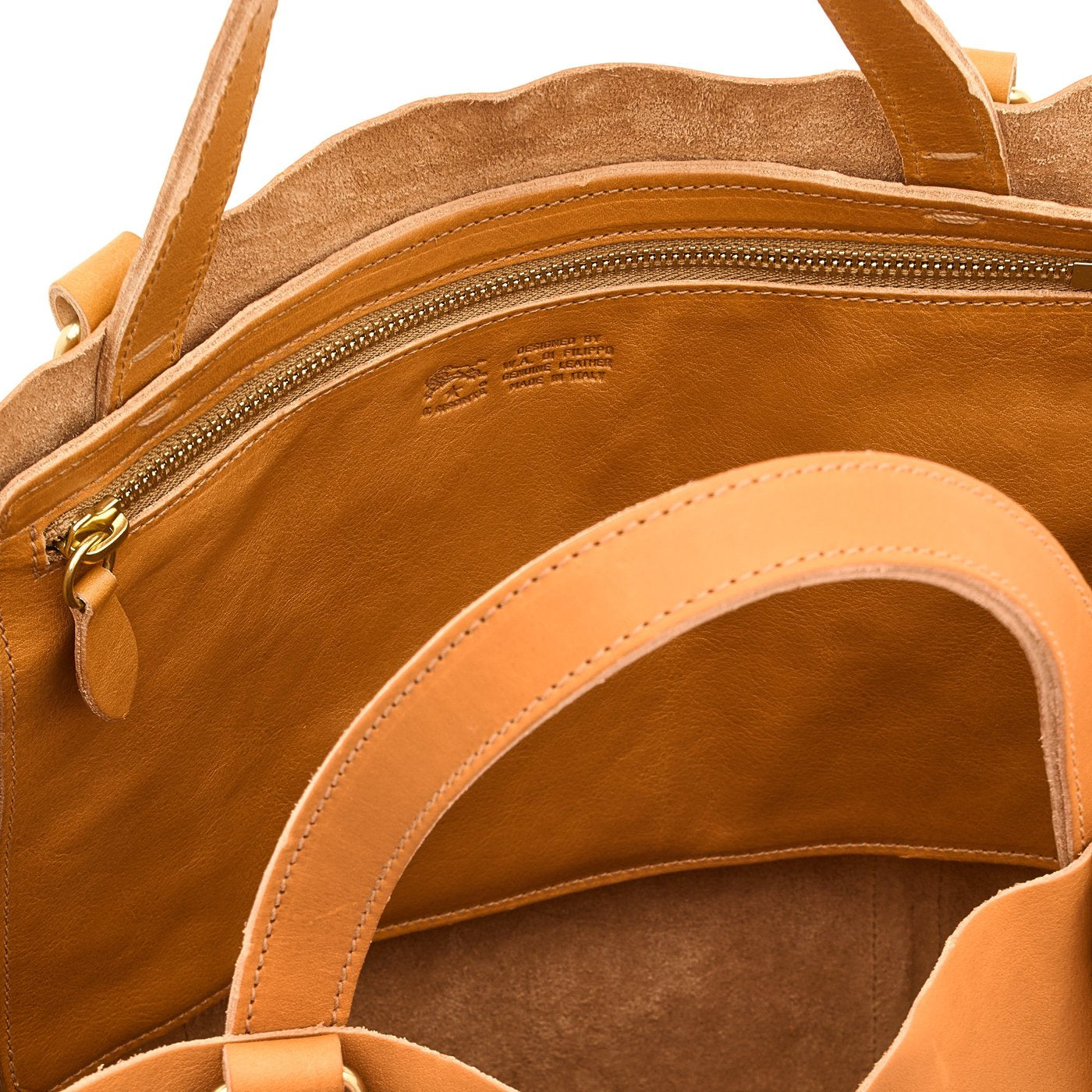 Il Bisonte Handtasche natur Vollleder vegetabil gegerbt