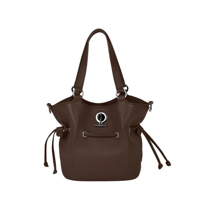 Lamarthe Paris Handtasche Braun Vollleder
