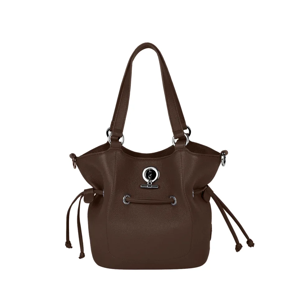 Lamarthe Paris Handtasche Braun Vollleder