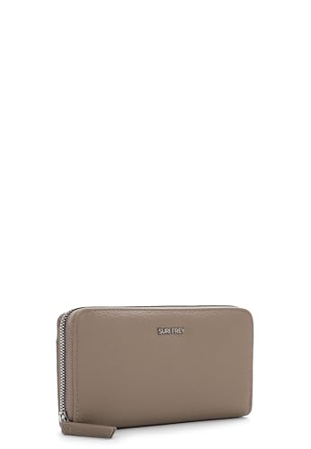 SURI FREY SFY Tiffy Zip Around Wallet Geldbörse Taupe 15 Kartenfächer