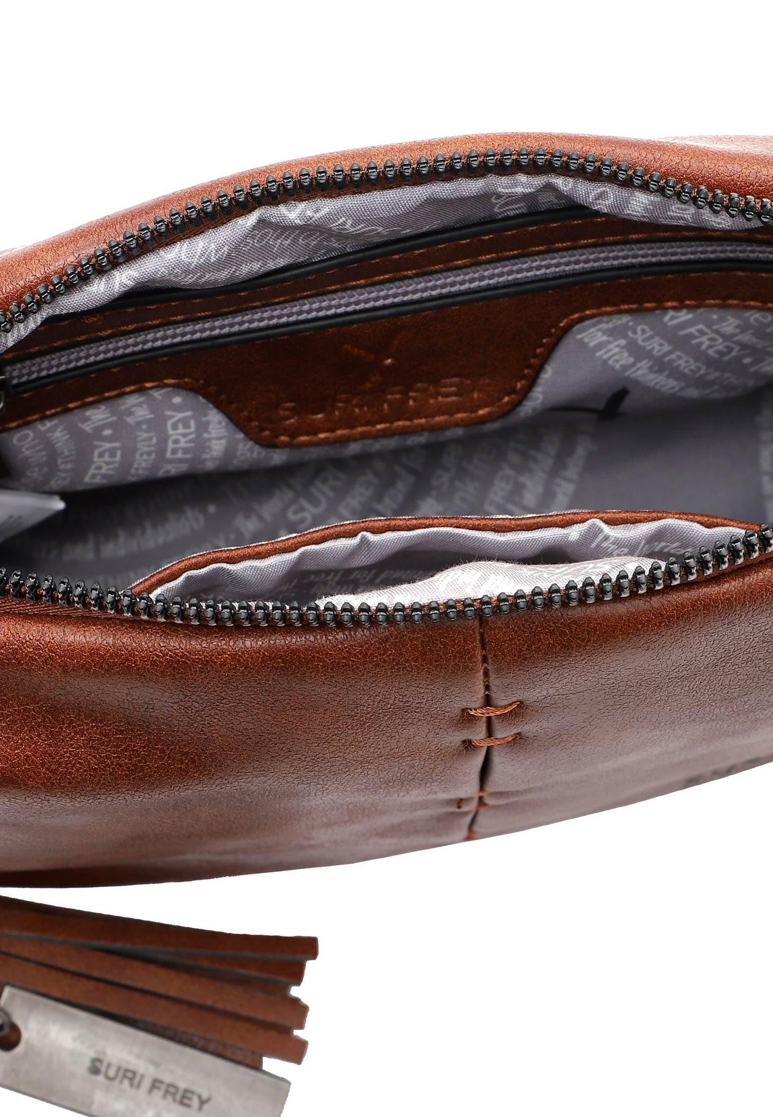 SURI FREY Livy Crossover Umhängetasche Cognac 23 cm
