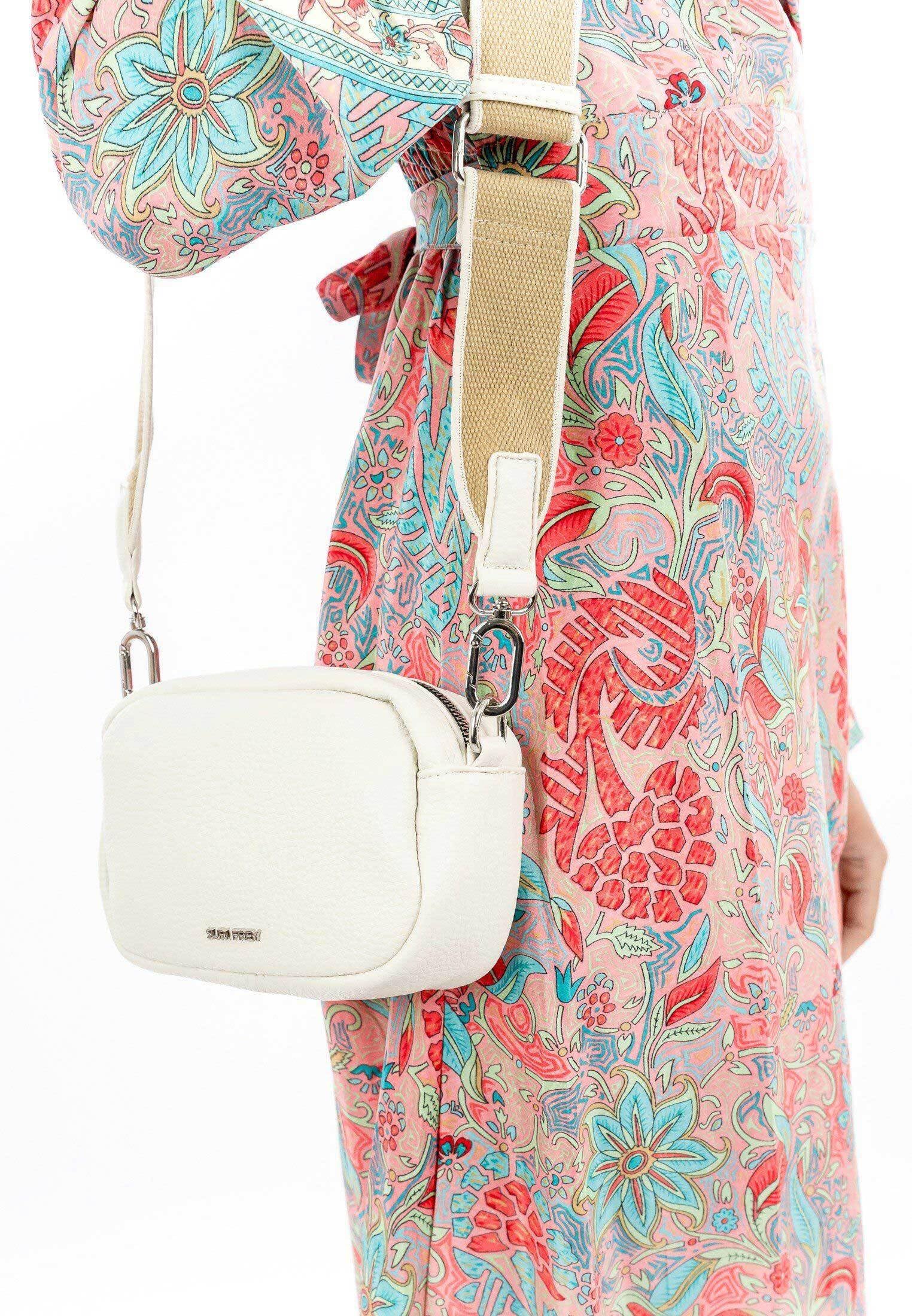 SURI FREY Hanny Crossbody Umhängetasche Beige 18cm