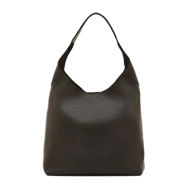 Il Bisonte Le Laudi Schultertasche Schwarz Vollleder Damen