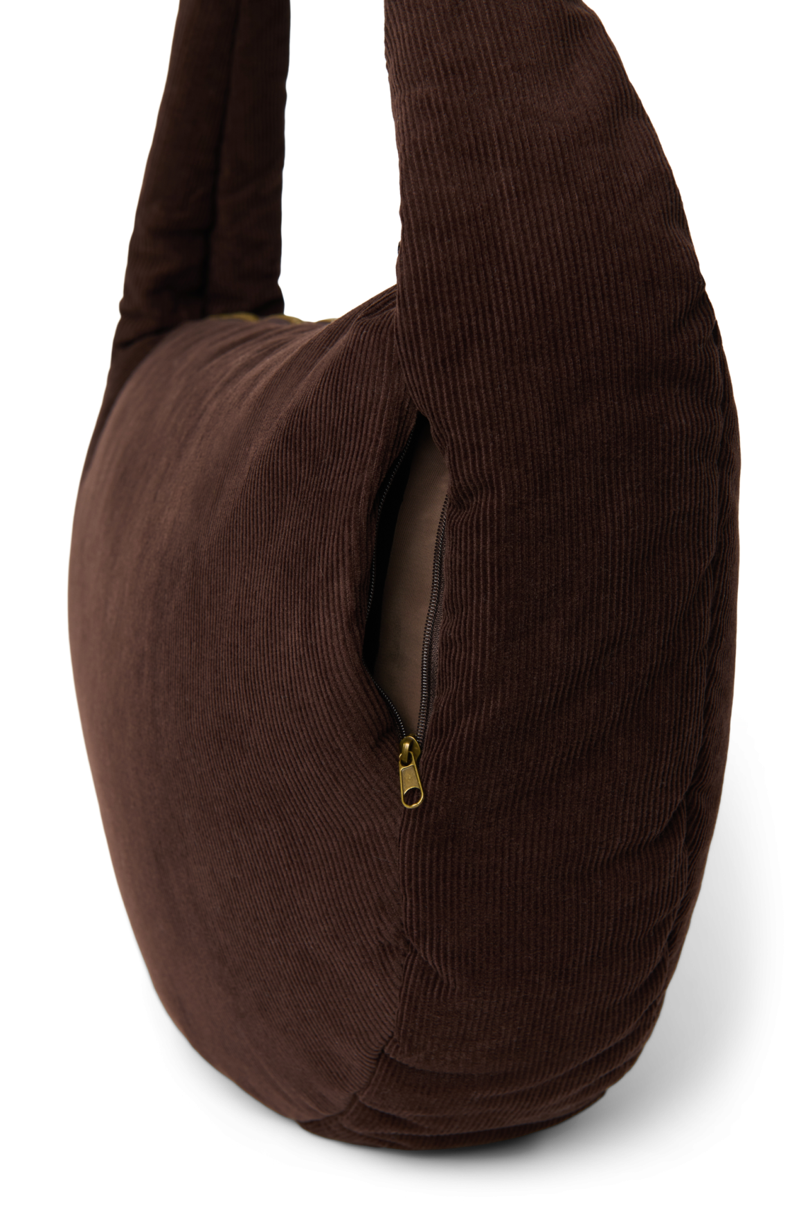 Studio Noos Rib Puffy Umhängetasche Dunkelbraun 13 Zoll