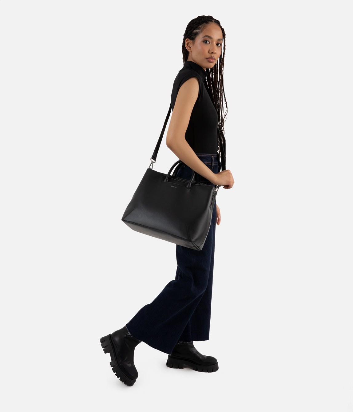 Matt & Nat Arbor Kintla Aktentasche Schwarz vegan