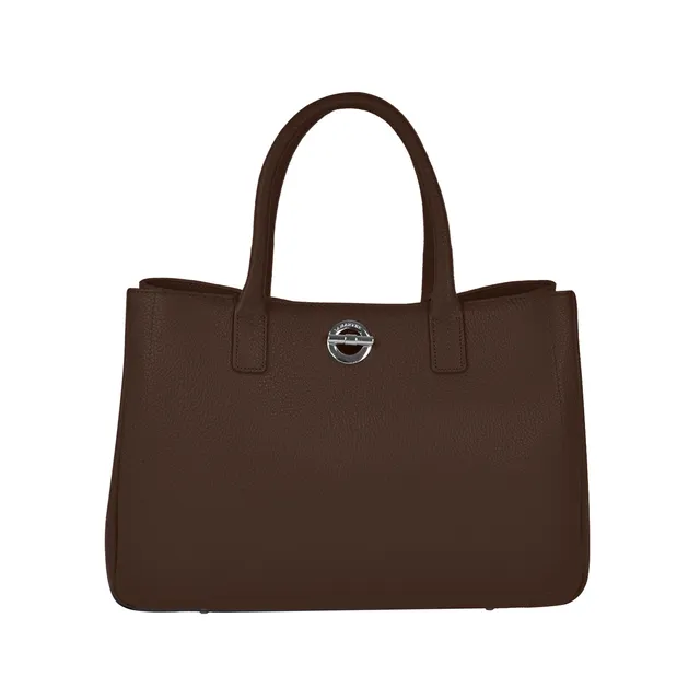 Lamarthe Paris Handtasche Braun Vollleder 37 cm