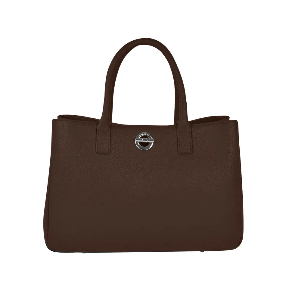 Lamarthe Paris Handtasche Braun Vollleder 37 cm