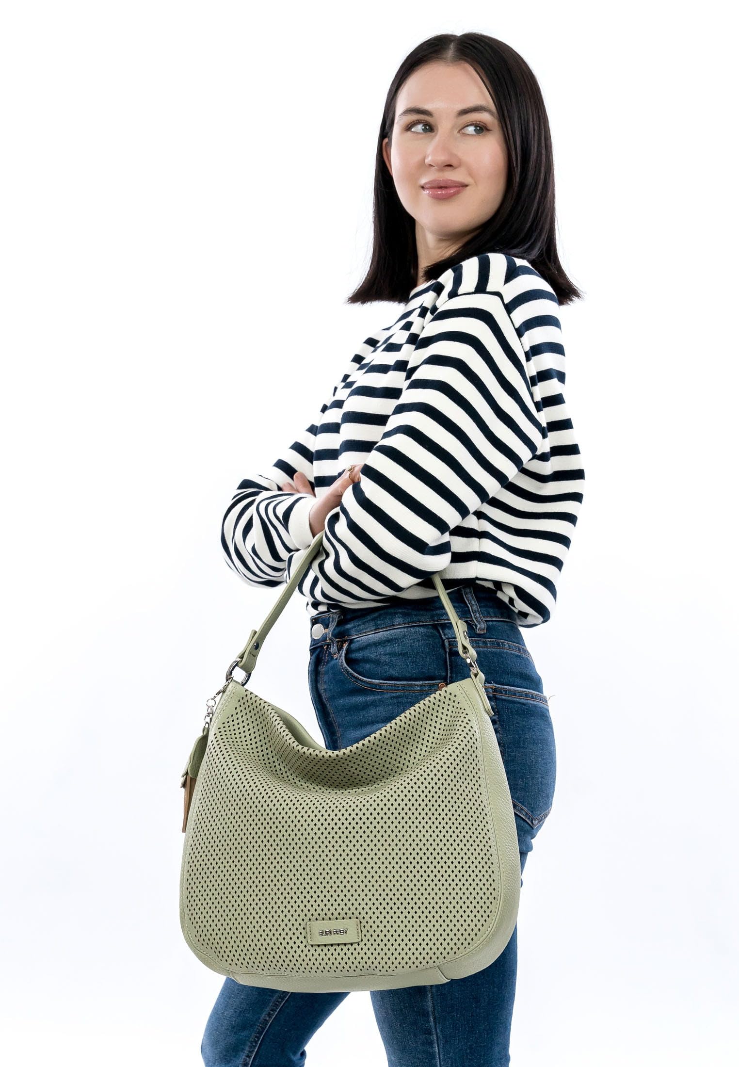 SURI FREY Cilly Bucket Bag Schultertasche Pistachio