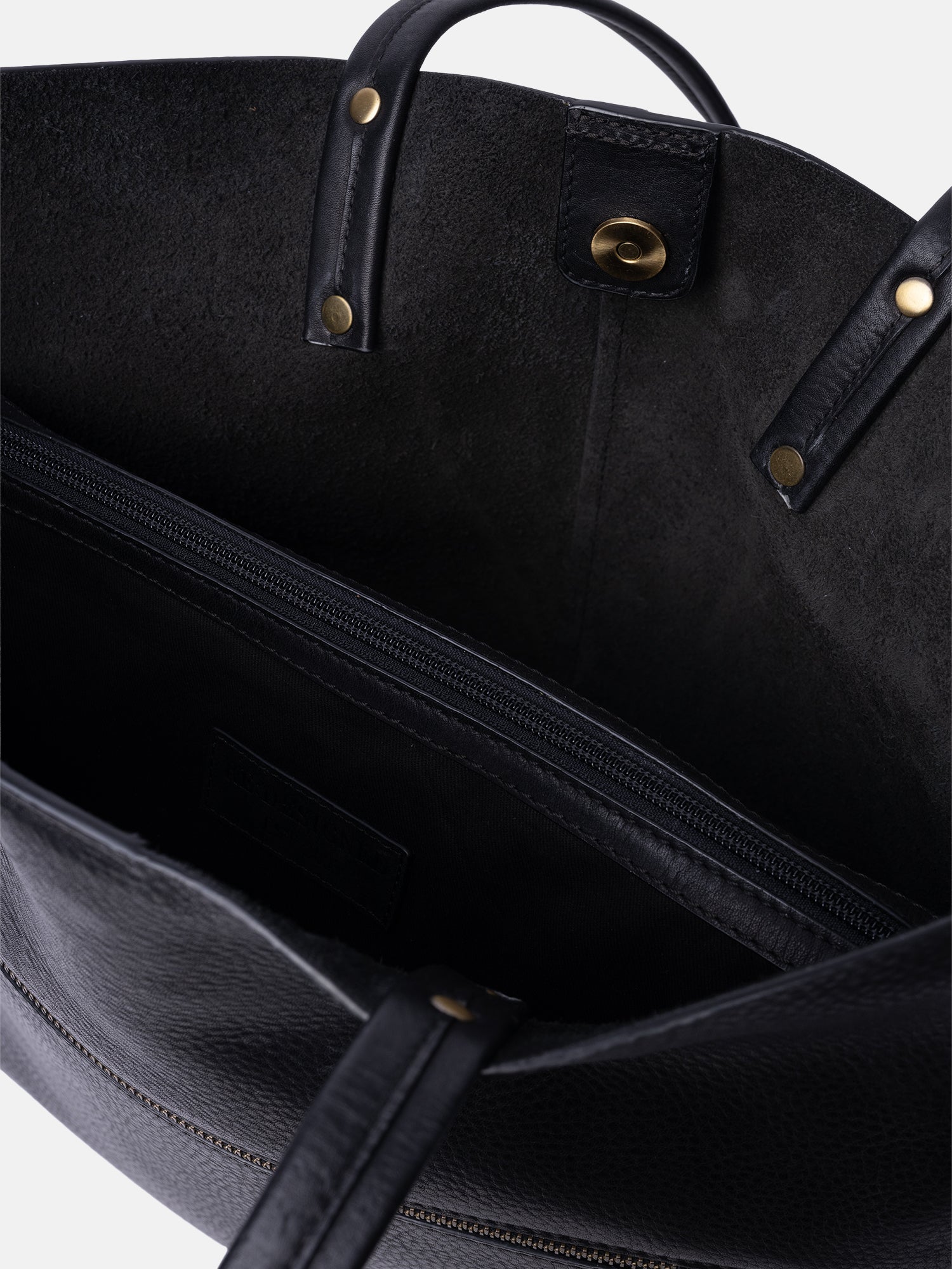RE:DESIGNED Sofie Big 6666 Schultertasche Schwarz Leder