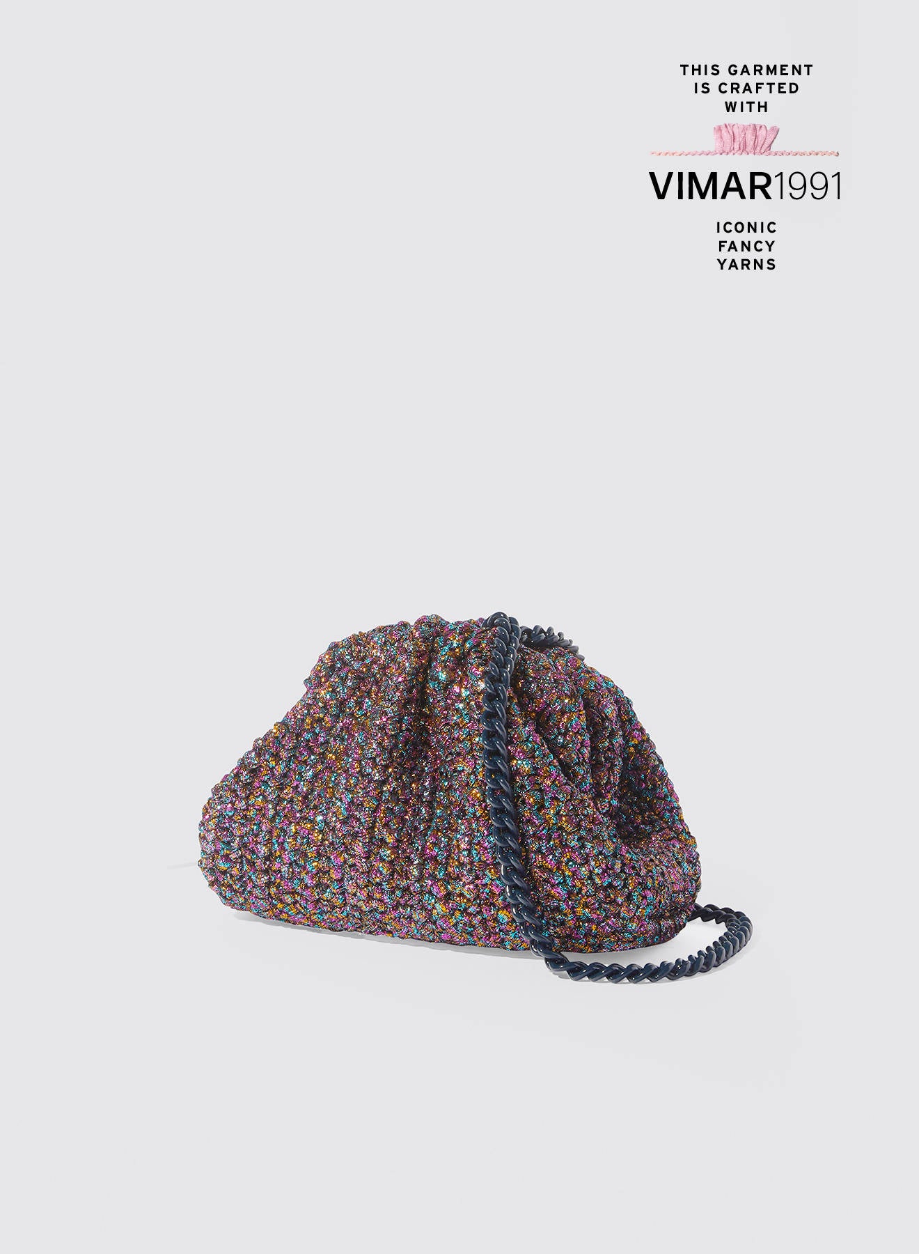 Maria la Rosa Lune Mini Bag Multicolor Häkeltasche