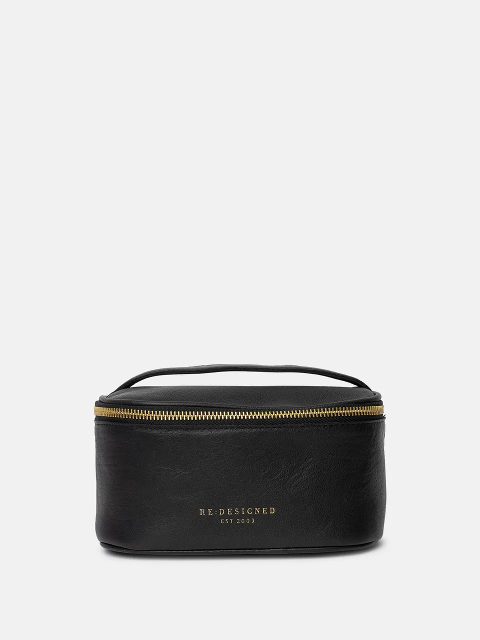 RE:DESIGNED Helga Small Kulturtasche Schwarz Vollleder