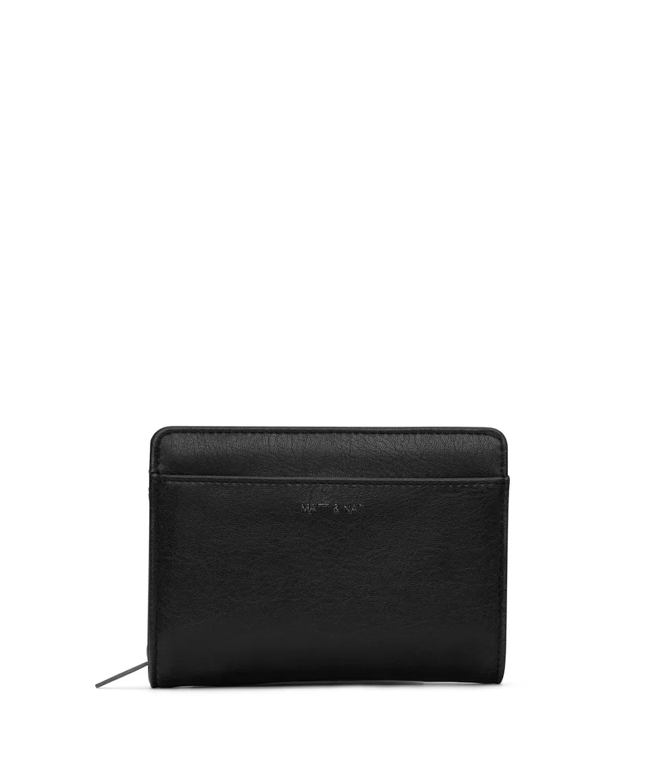 Matt & Nat Vintage Webbersm Small Geldbörse vegan Reissverschluss