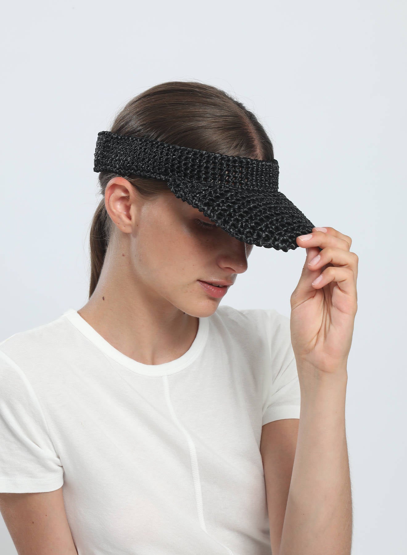 Maria la Rosa Visor Vogue Visier Gold Raffia