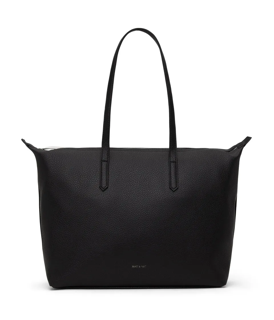 Matt & Nat Purity ABBI Shopper Schwarz Reissverschluss