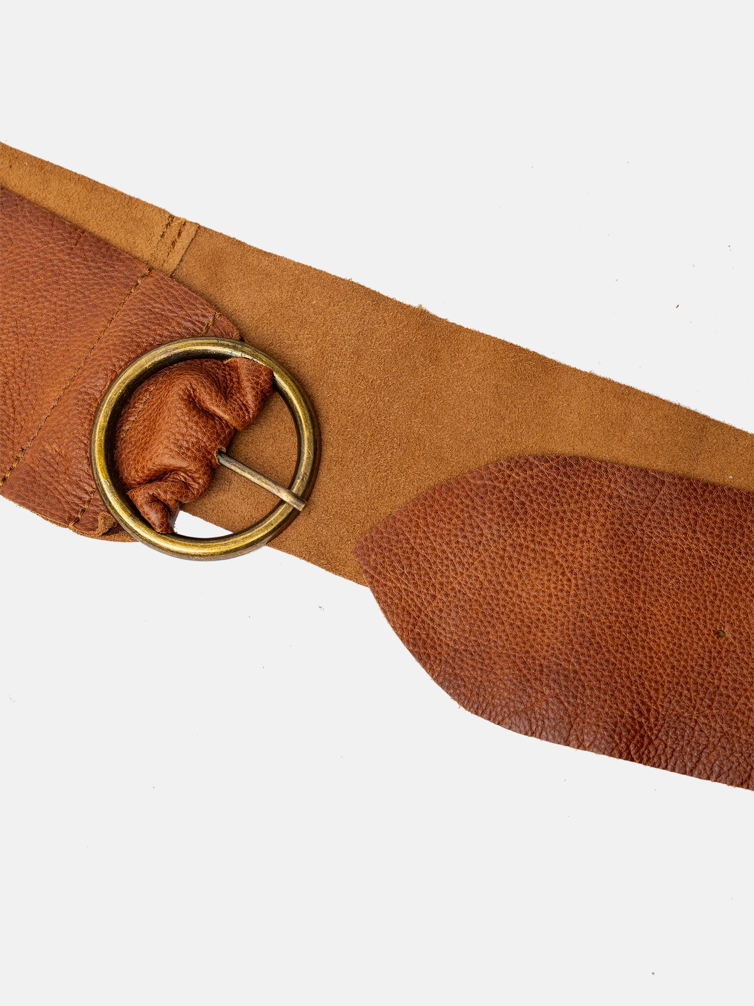 RE:DESIGNED Hila 5576 Ledergürtel Burned Tan 8 cm