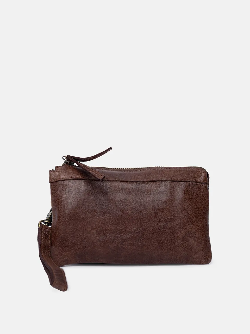 RE:DESIGNED Lisa Urban Clutch Woodsmoke Vollleder