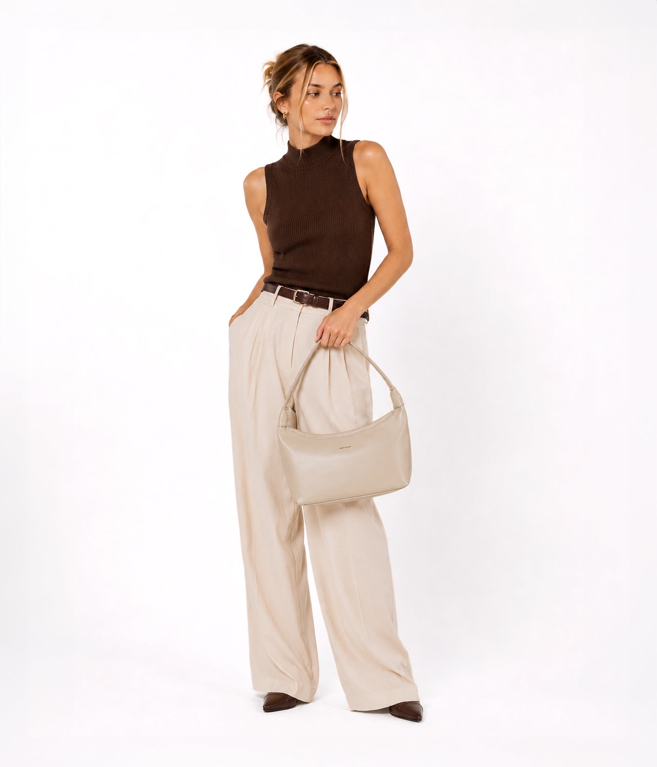 Matt & Nat Kat Schultertasche schwarz vegan