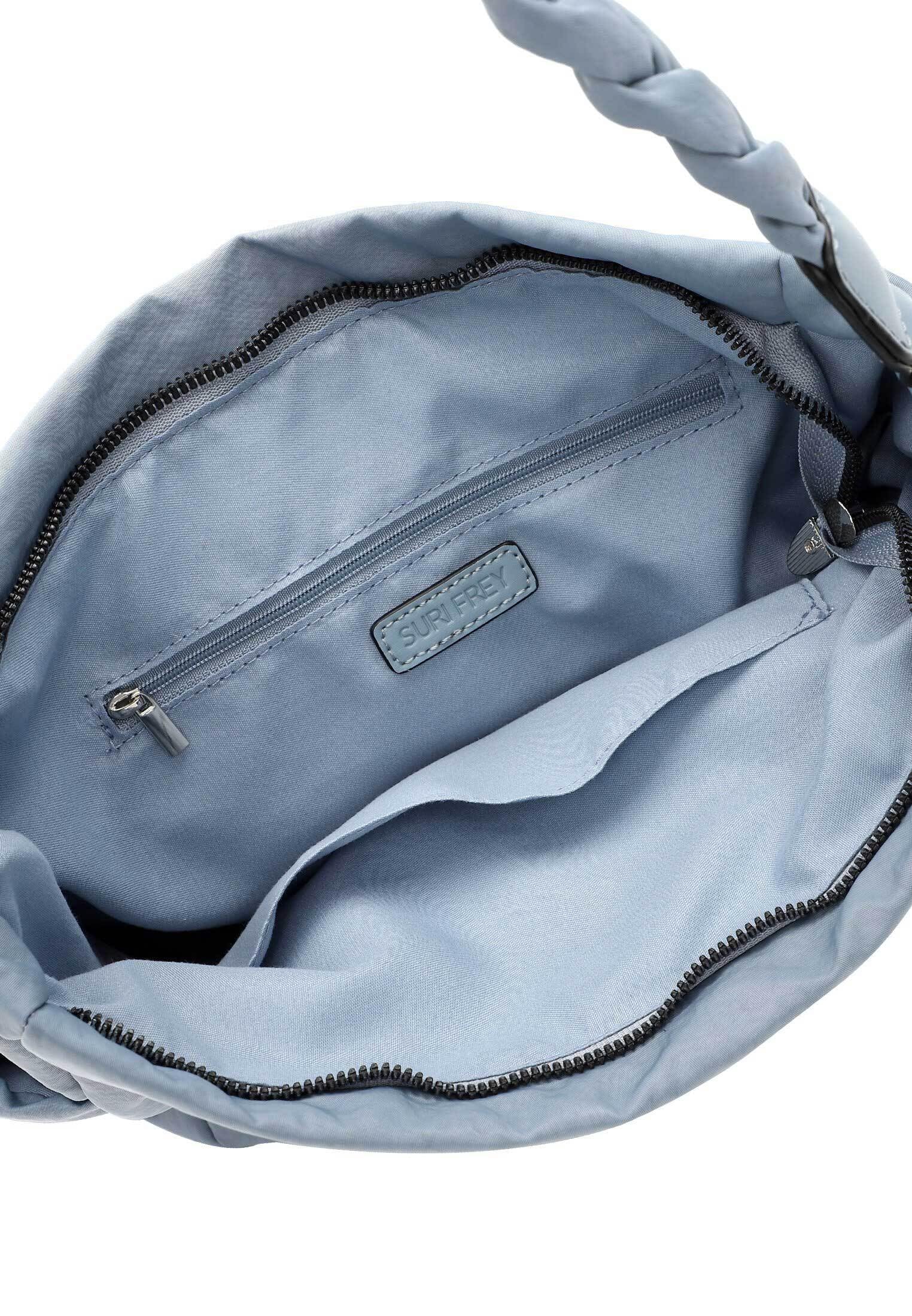 SURI FREY Abby Schultertasche Denim geflochten