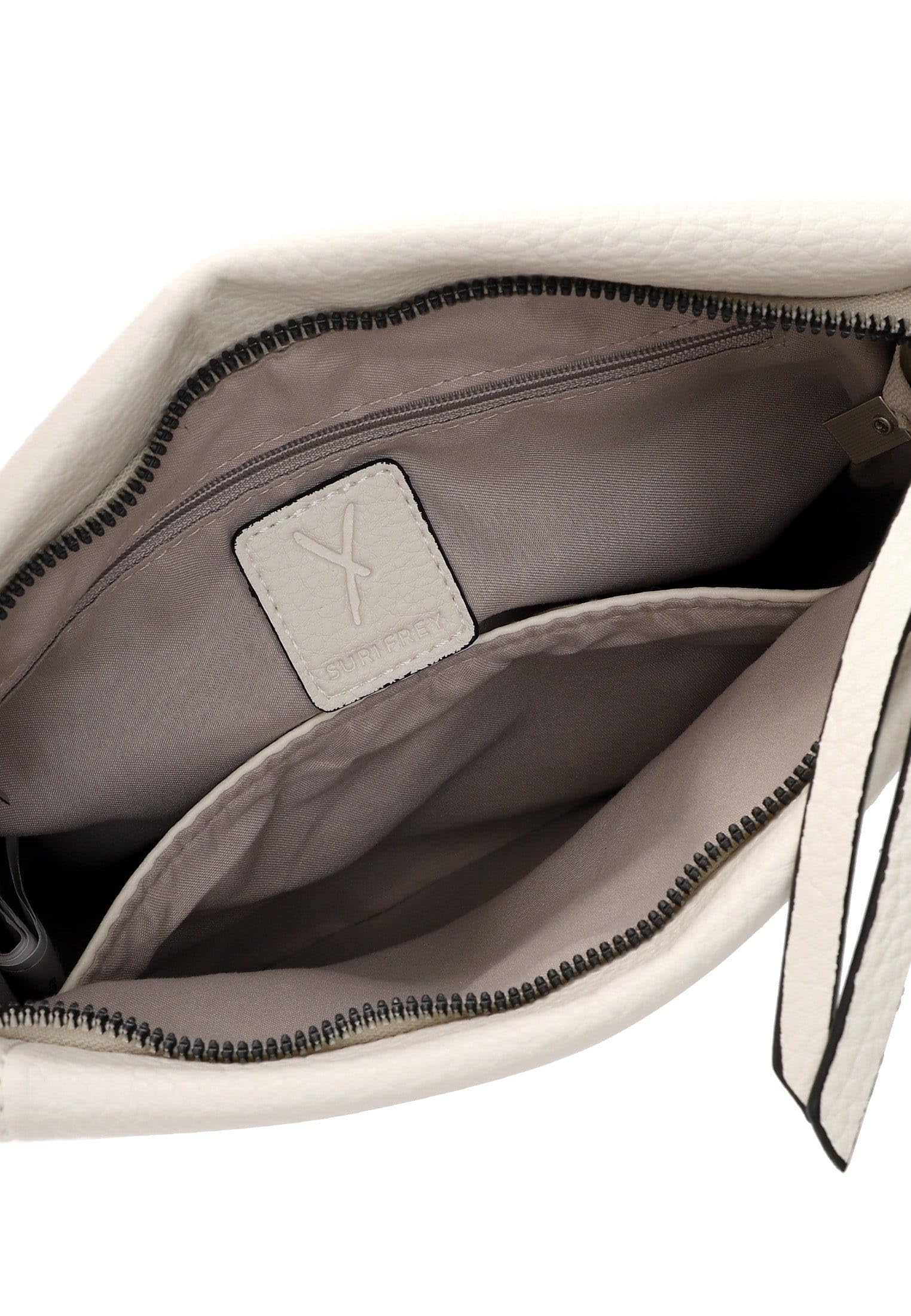SURI FREY Kimberly Crossover Umhängetasche Ecru 26cm